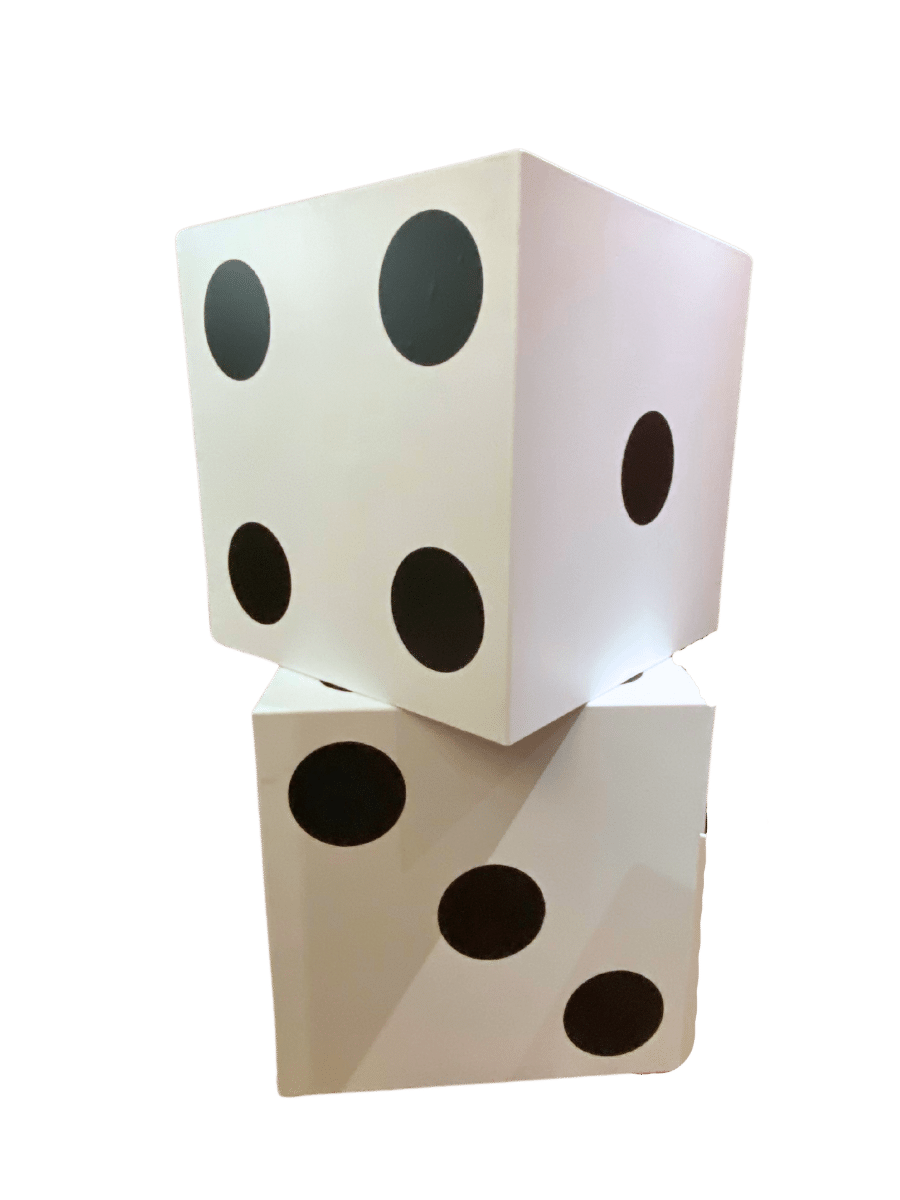 Jumbo Dice Prop Perth Event Hire Perth Party Hire Casino Theme 50th Birthday Corporate Event Perth 40th Birthday Perth Party Supplies