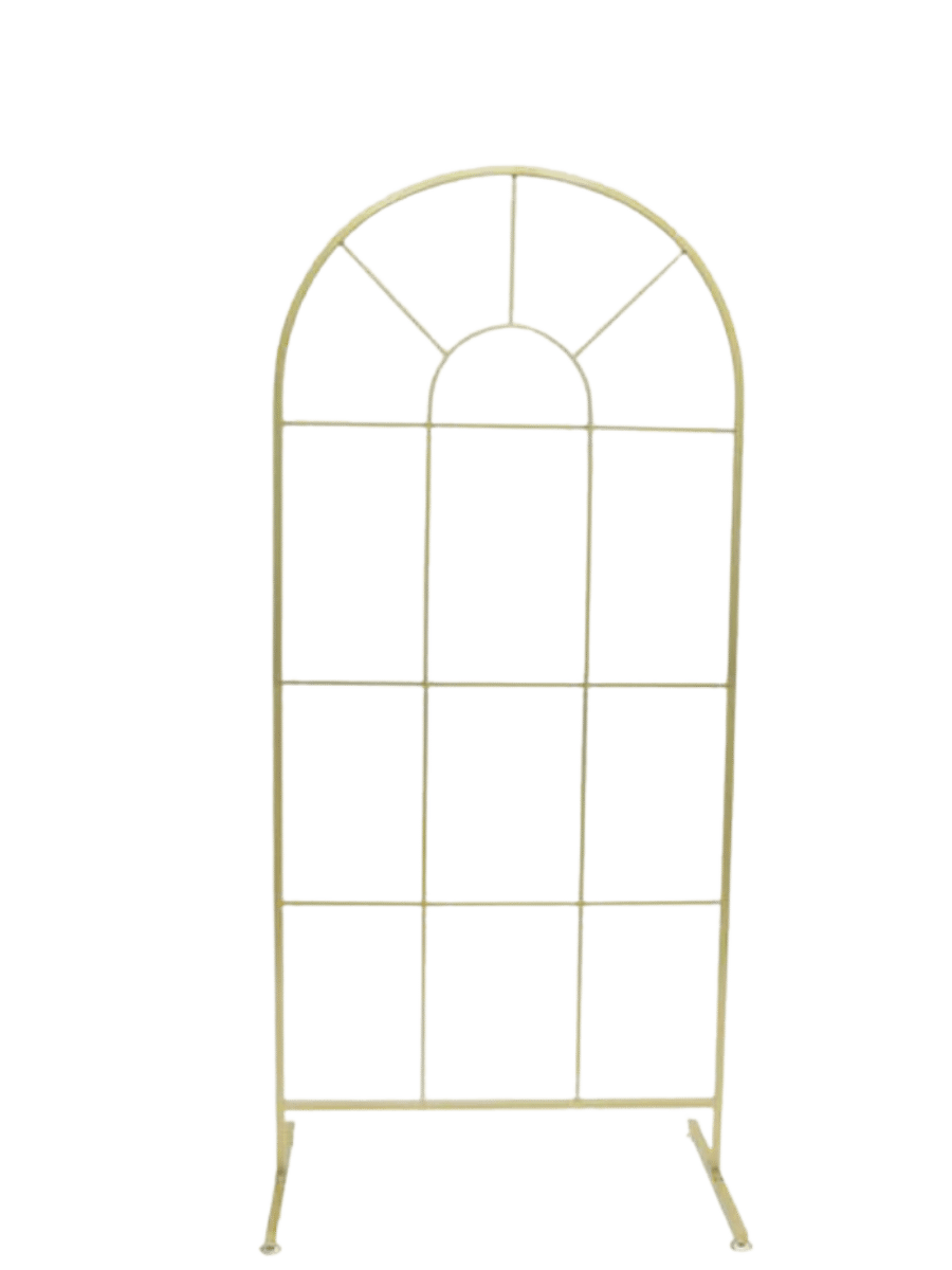 gold french window arch