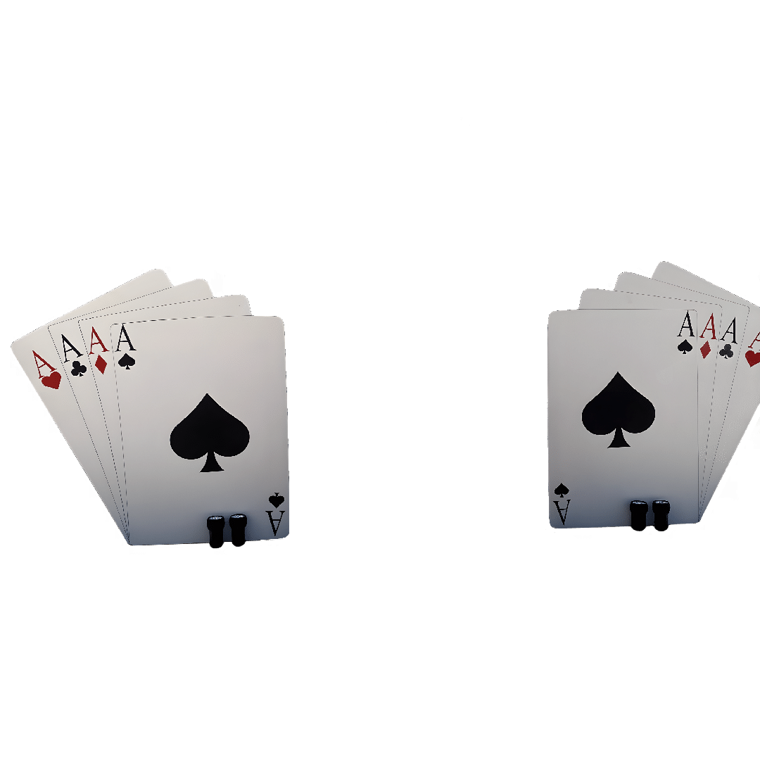 ace cards backdrop wall props