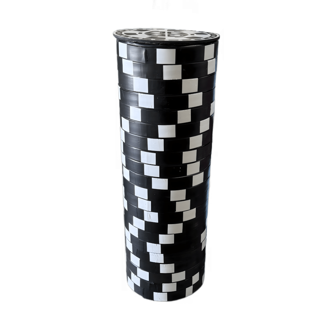 poker chip prop plinth