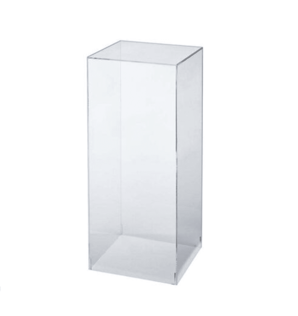 clear plinth