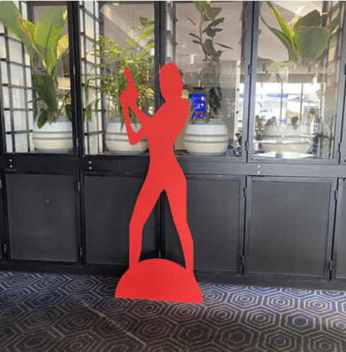 james bond lady prop casino theme