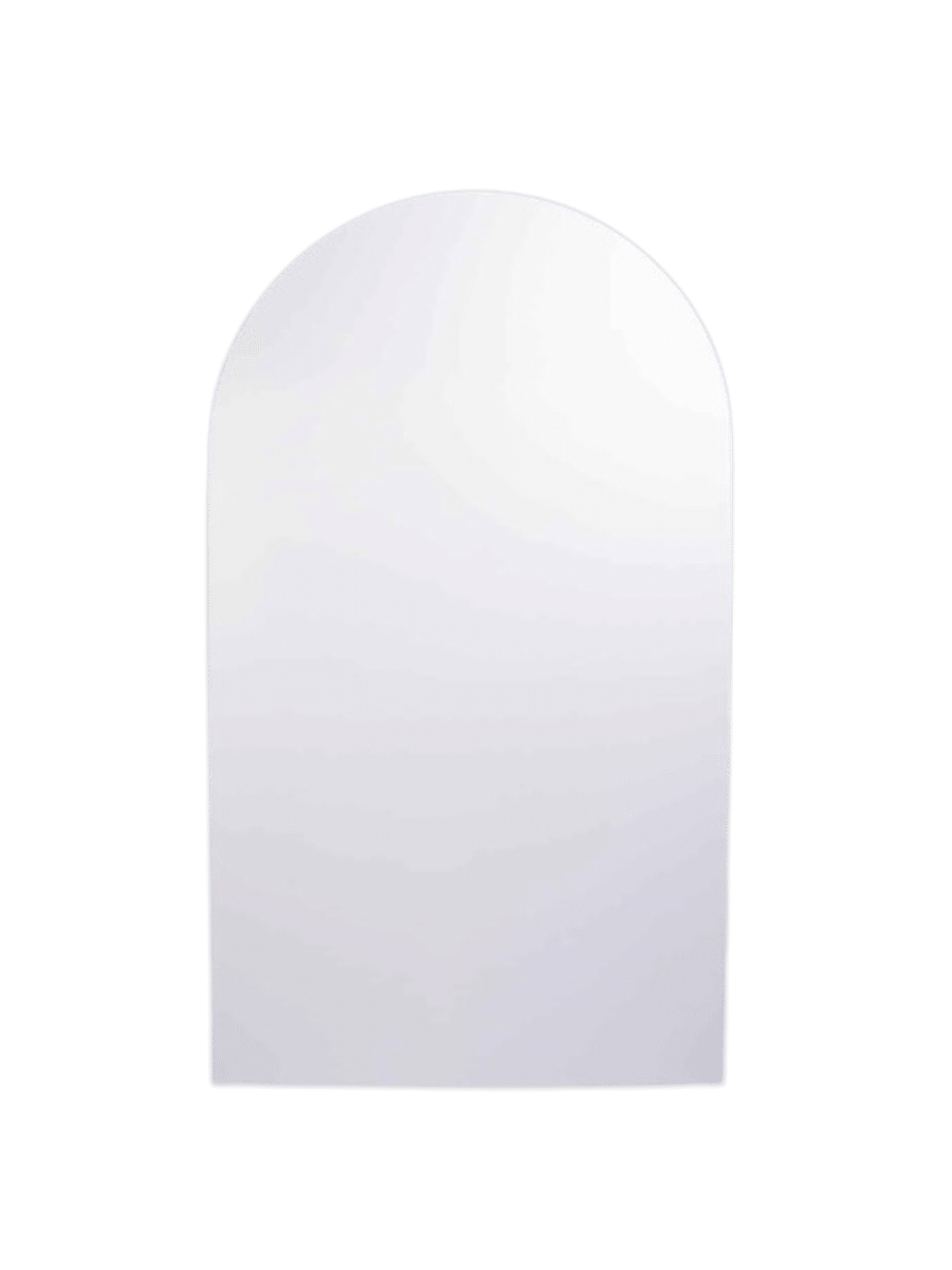 white arch backdrop wall